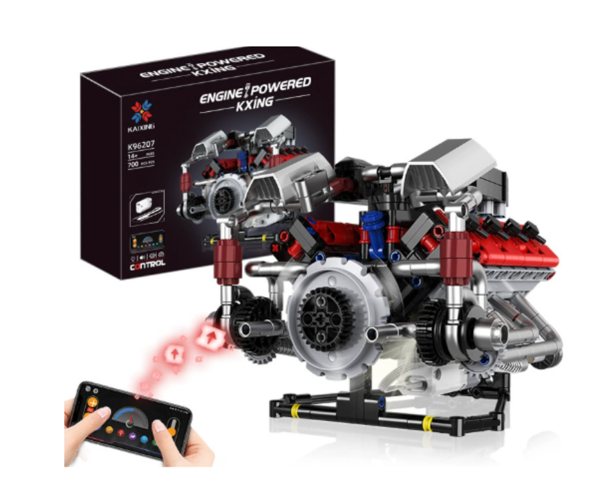 Model silnika V8 do samodzielnego montażu / w pełni przegubowy