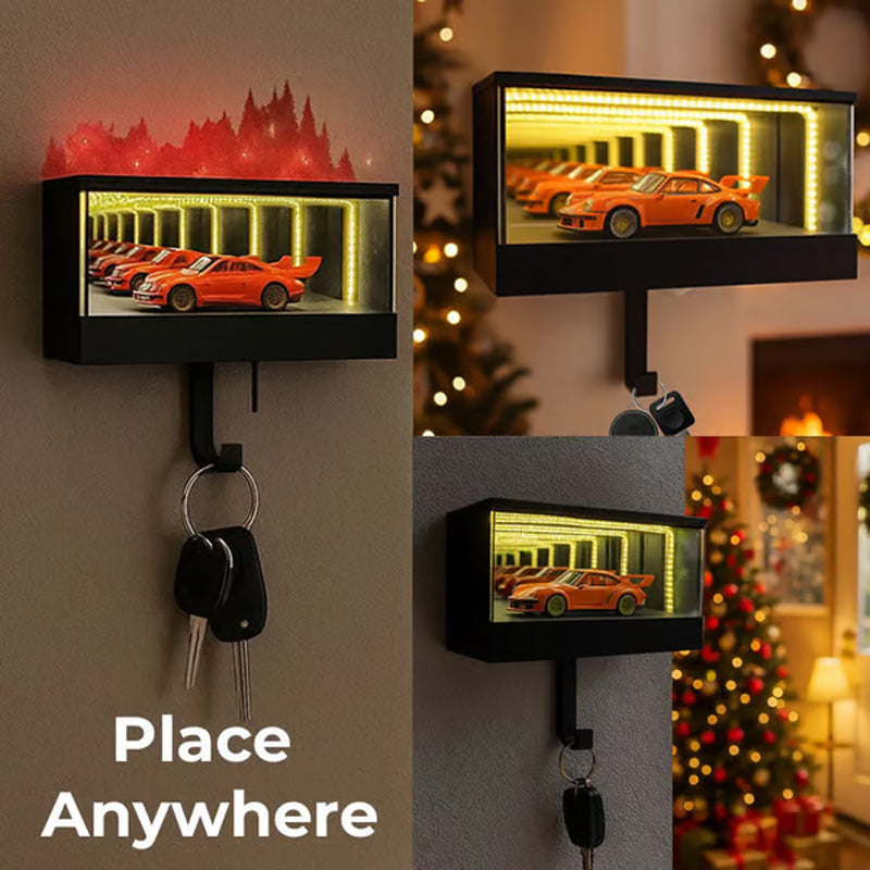 🚗Infinity Mirror LED brelok do kluczyków samochodowych🎄Pokaż swoje ulubione samochody
