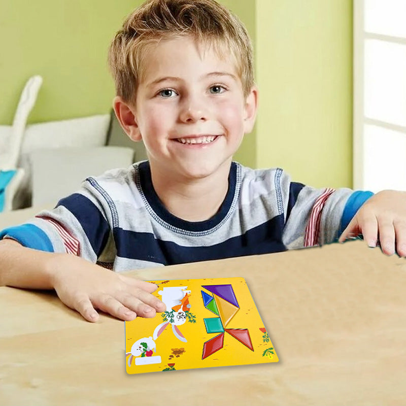 🔥Magnetyczne puzzle 3D Tangram dla dzieci