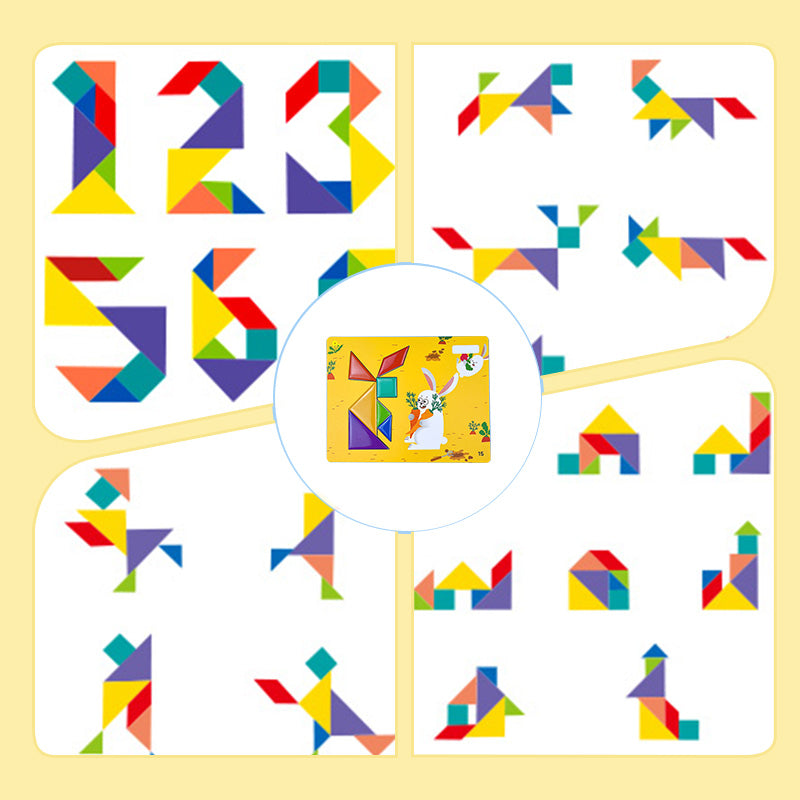 🔥Magnetyczne puzzle 3D Tangram dla dzieci