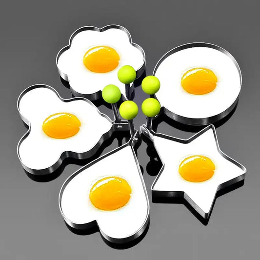 🌟Zestaw foremek do omletów ze stali nierdzewnej (5 sztuk)