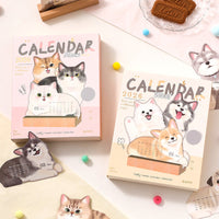 ⚡ 50% ZNIŻKI 😻 Kalendarz biurkowy 3D z kotami i psami
