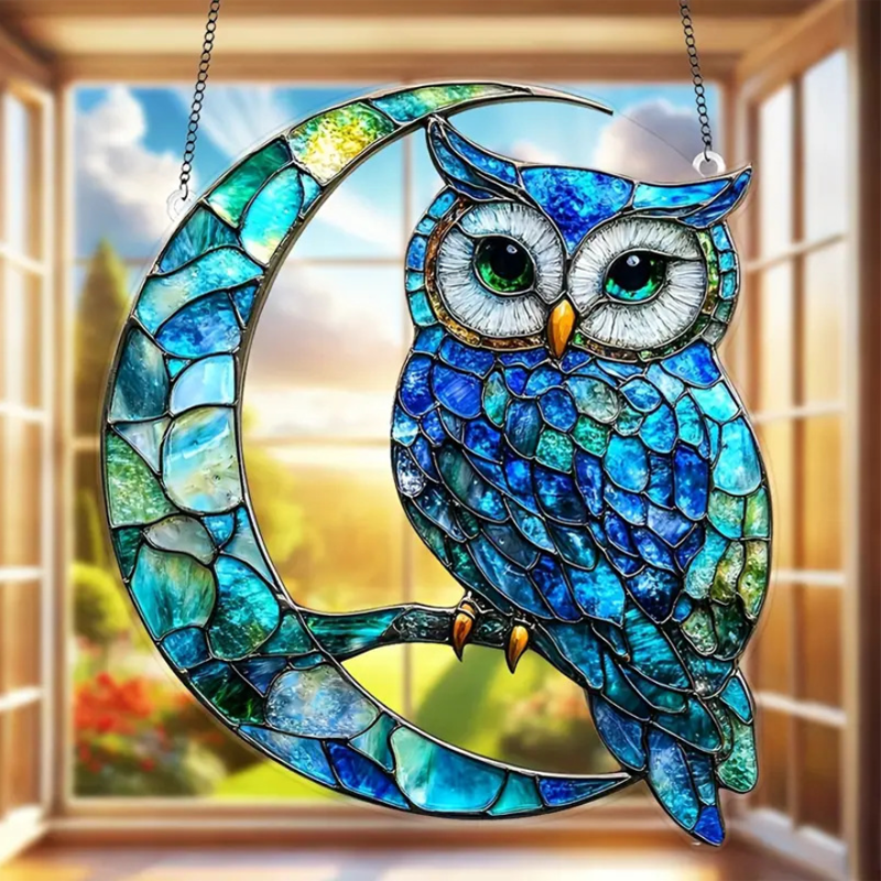 🦜Witrażowa ozdoba okienna w kształcie ptaka