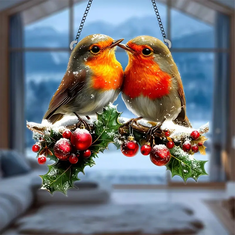 🦜Witrażowa ozdoba okienna w kształcie ptaka