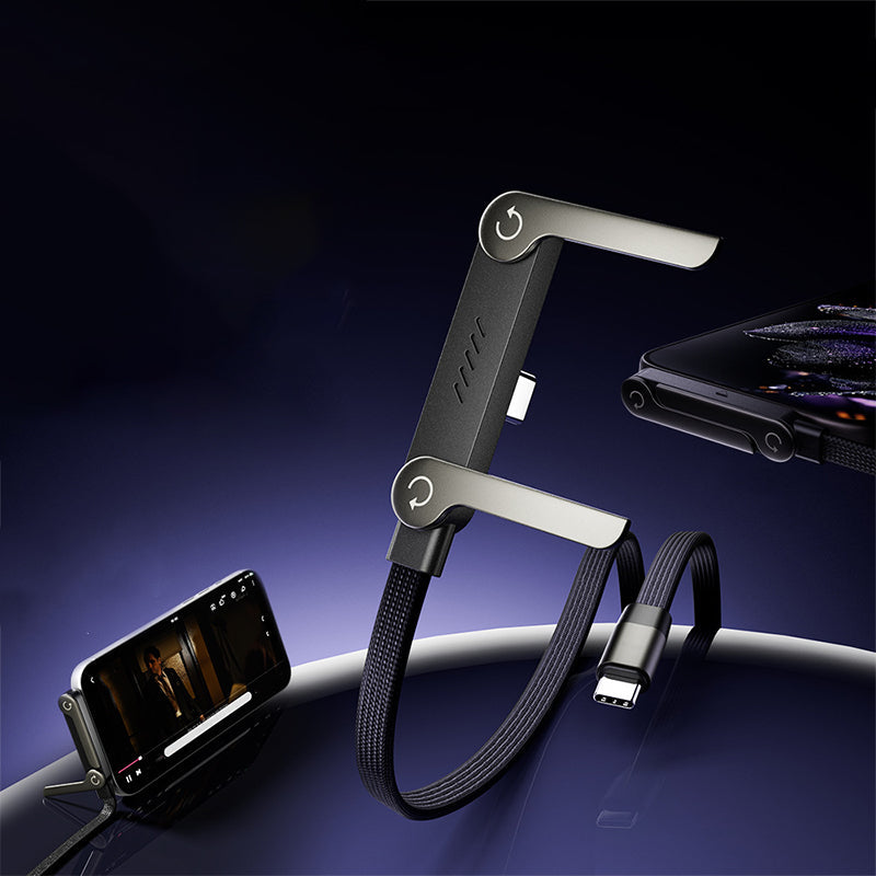 🔥 Sprzedaż hitem!⚡📱Kabel do szybkiego ładowania 240 W z regulowaną podstawką na telefo⚡
