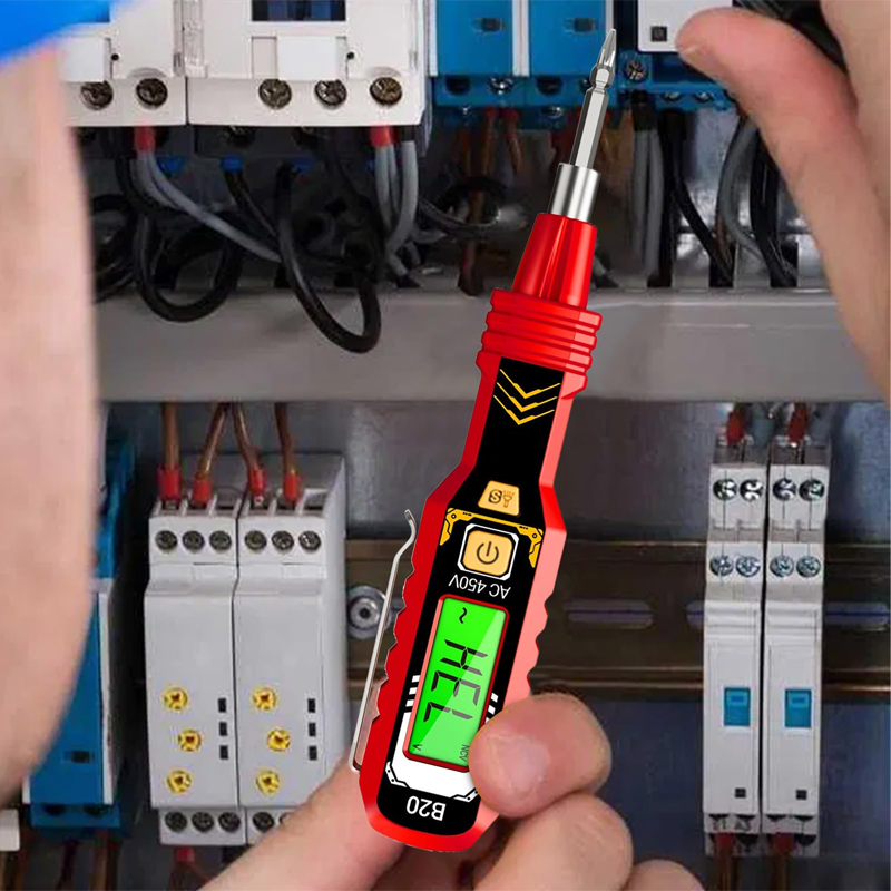 🔥Wielofunkcyjny śrubokręt, bezdotykowy woltomierz LCD kijelzővel🛠️