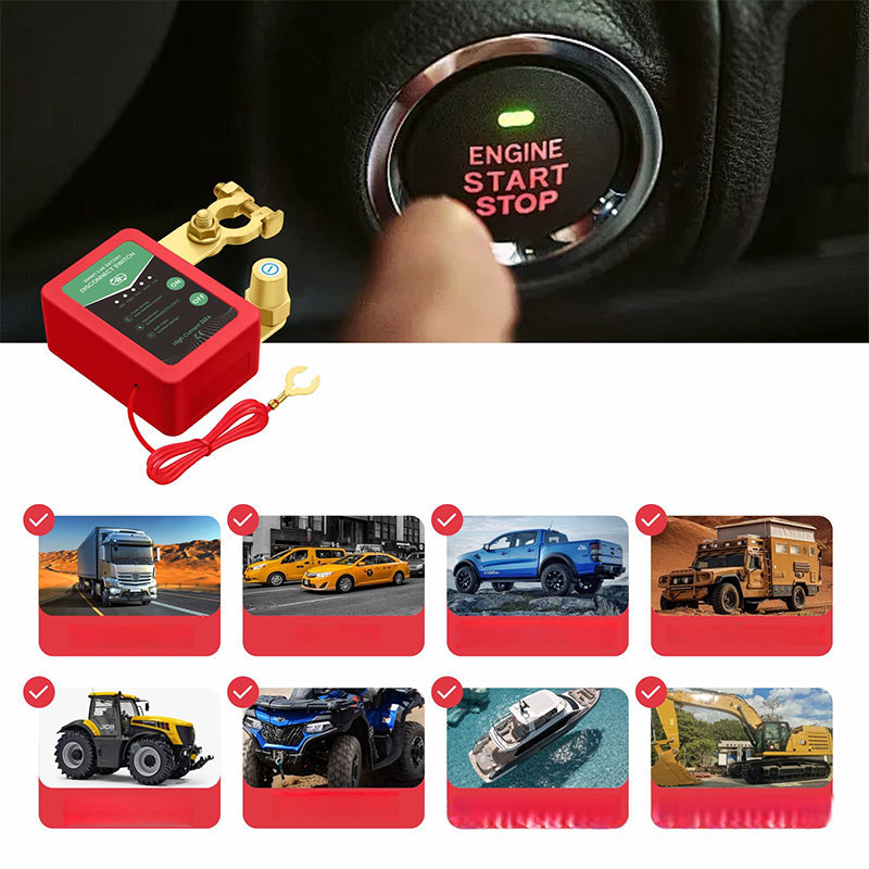 🚗⚡Zdalnie sterowany wyłącznik odłączający akumulator samochodowy 12V/24V🔋