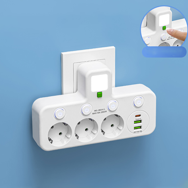 Inteligentna listwa zasilająca z portami USB（Wtyczka Unii Europejskiej）