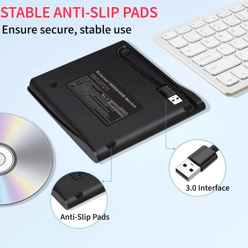 ✨ Zewnętrzna obudowa napędu CD/DVD z hubem USB – wszechstronna i stylowa! ✨