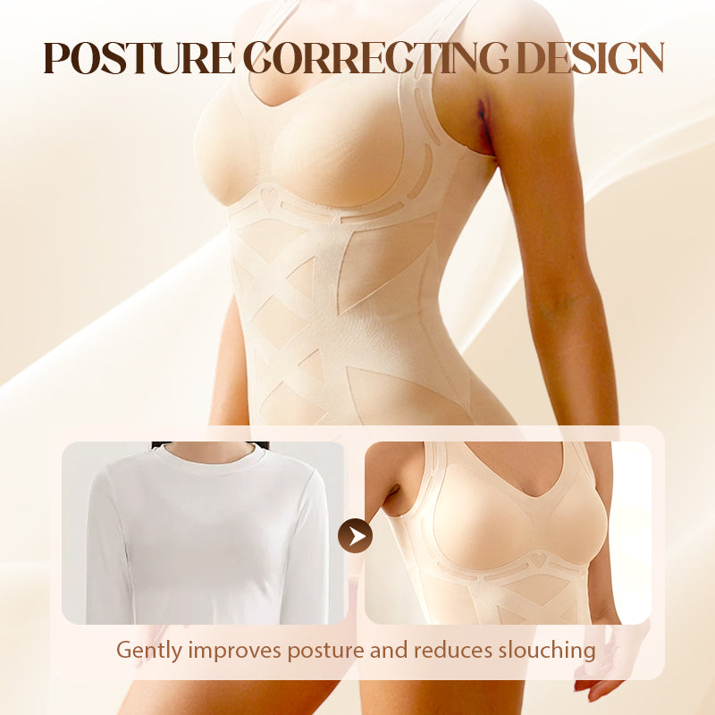 👙 Bezszwowa body shaping kamizelka z wbudowanym biustonoszem ✨🩱
