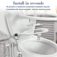 🚽Łazienka Nieelektryczna Podwójna Dysza Bidetowa Myjka Toaletowa Bidet Higieniczny Bidet Samopłuczący💦