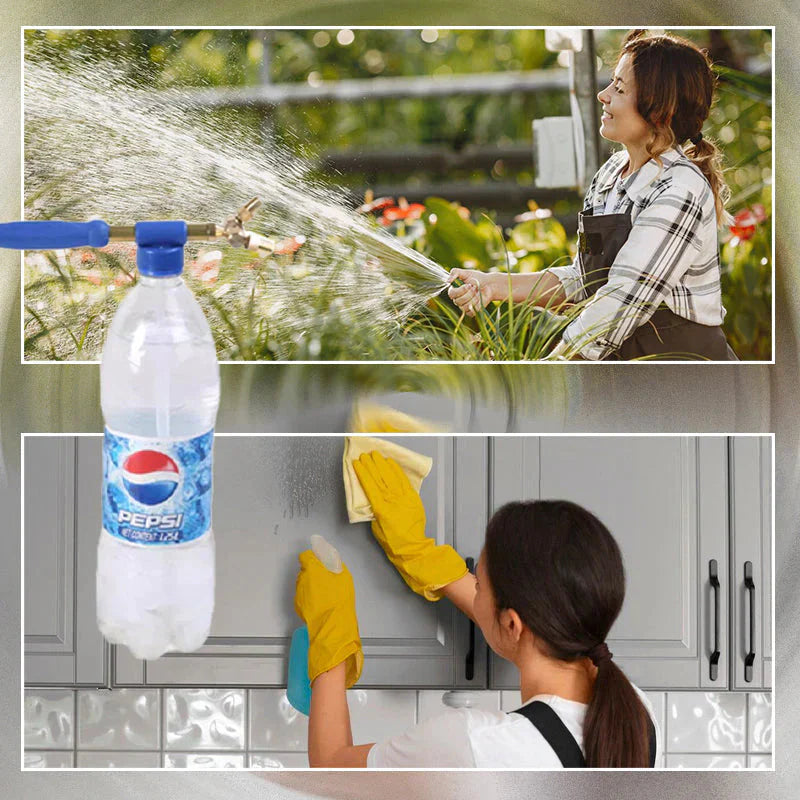 🌱 Głowica natryskowa do butelek z podwójną dyszą 💦 typu pociągania – efektywność i wszechstronność