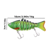 🎣 Wielosegmentowa bioniczna przynęta wędkarska do pływania🐟