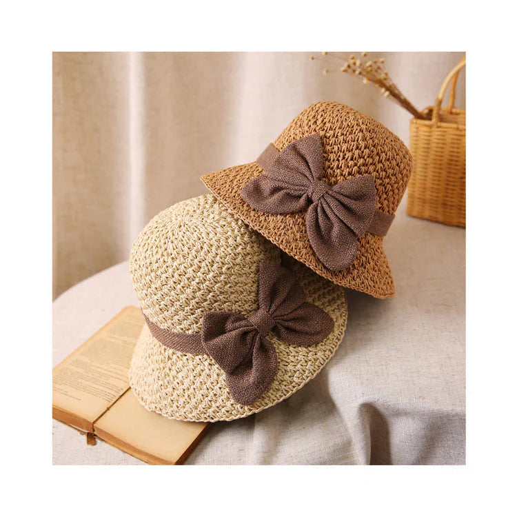 📢 50% TANIEJ! 🏖️👒 Elegancki Słomkowy Kapelusz z Plecionym Brzegiem i Kokardką – Twój letni must-have na plażę i słoneczne dni! ☀️🌊