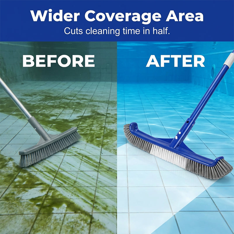 ✨Szczotka basenowa z szeroką główką i zakrzywonymi włosami🧹🧼